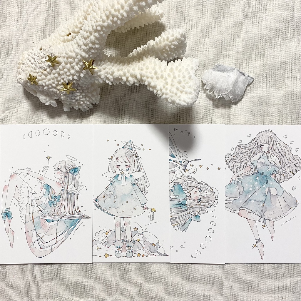 【準新作｜在庫約10点】Postcard 4set［輝］