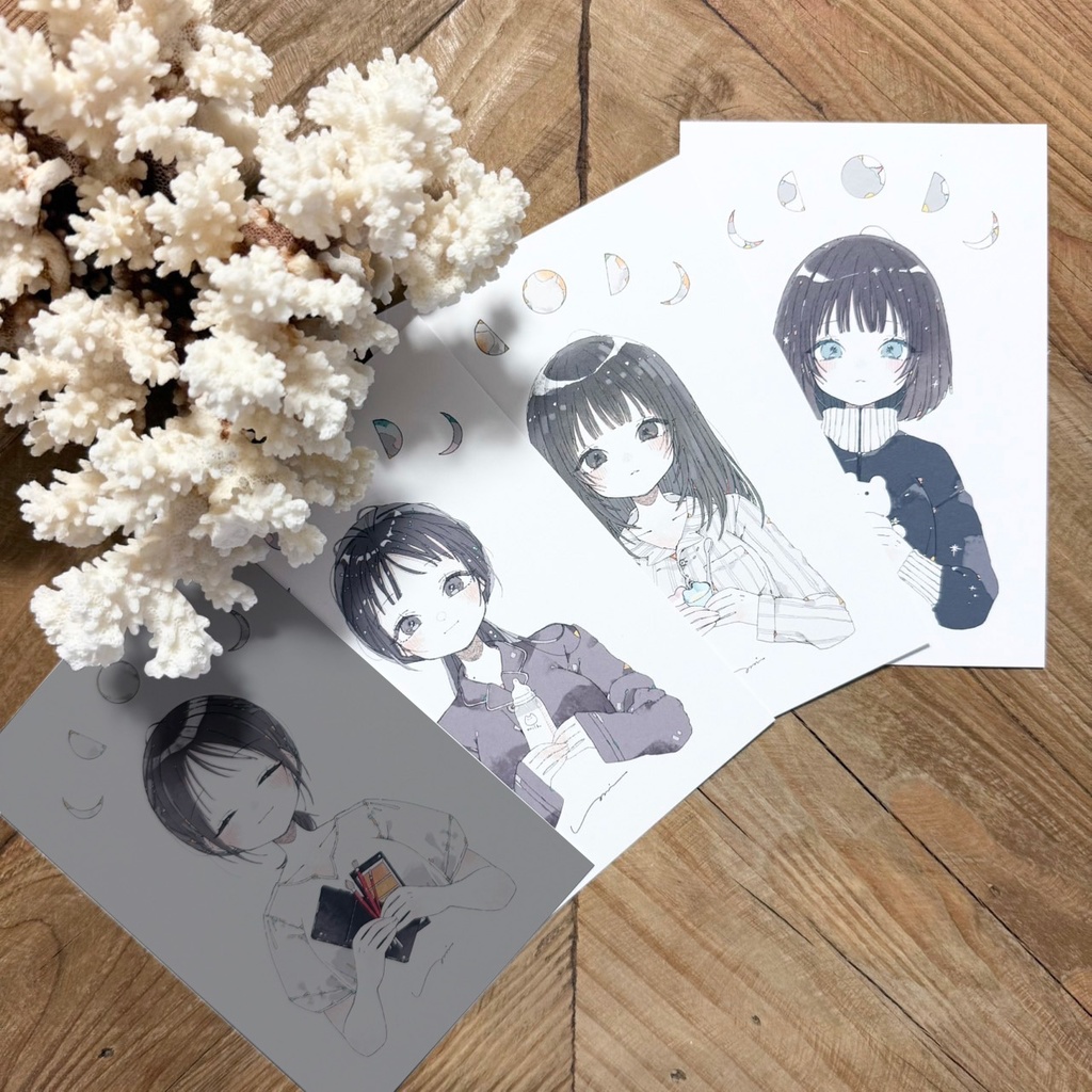 【新作｜在庫約10点のみ】Postcard 3set［✴︎］