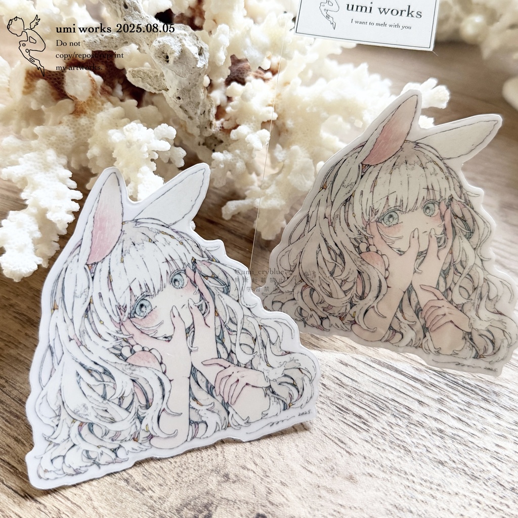 【新作｜在庫約10点】clear sticker［捕食］