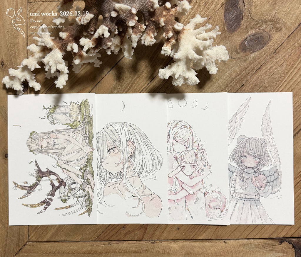 【新作】Postcard 4set［想］