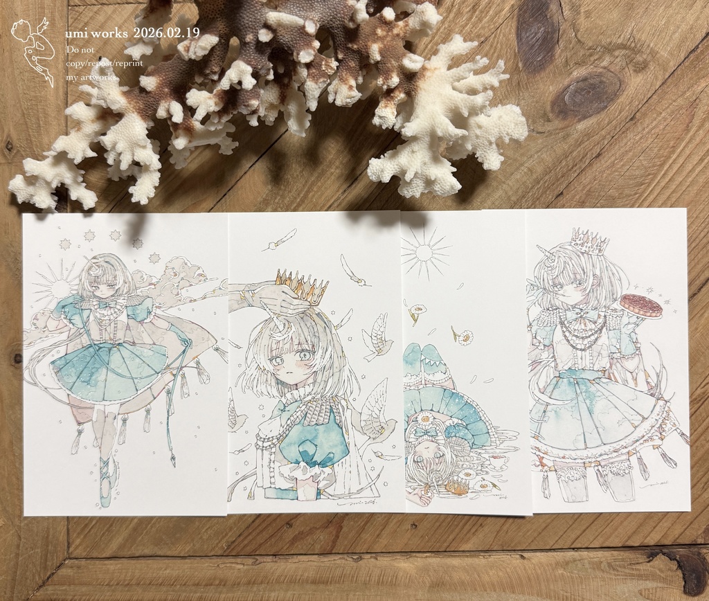 【新作】Postcard 4set［朝］