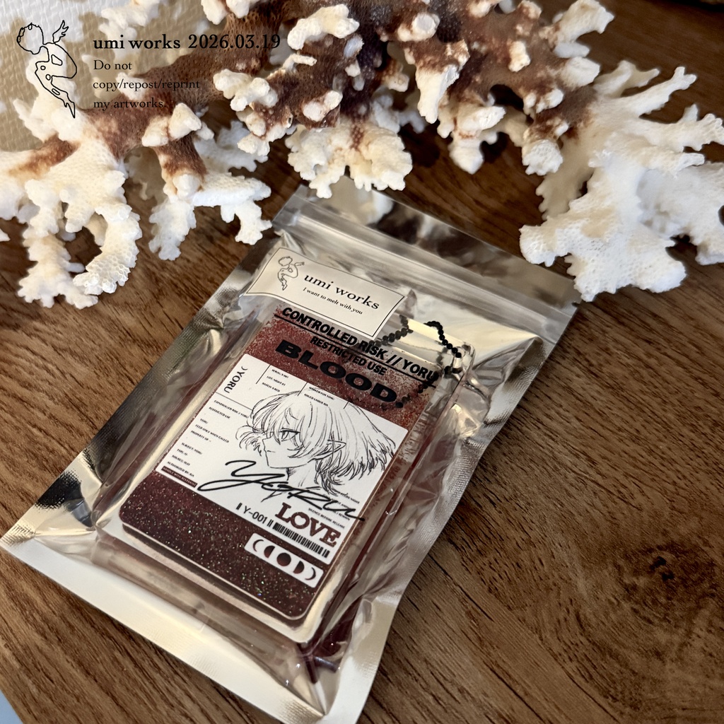 【新作｜在庫5点のみ】glitteroil Acrylic keyholder［彼の食料］