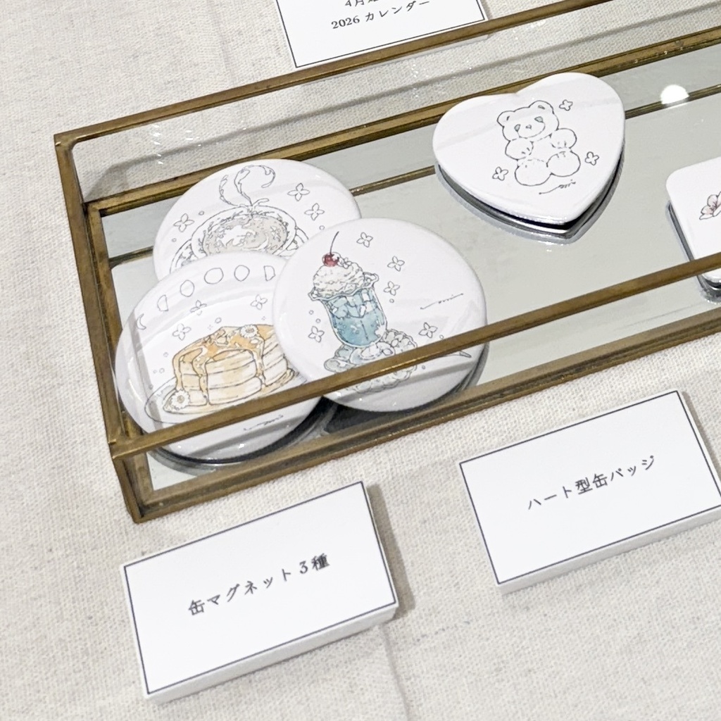 【新作|一部在庫1点のみ】正円 中サイズ缶マグネット3種