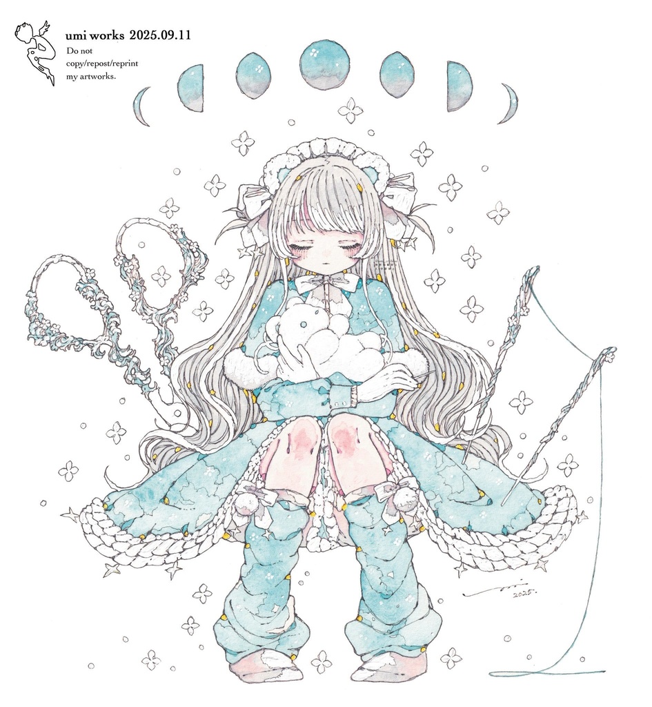 clear sticker［聖夜、君に灯を与える］