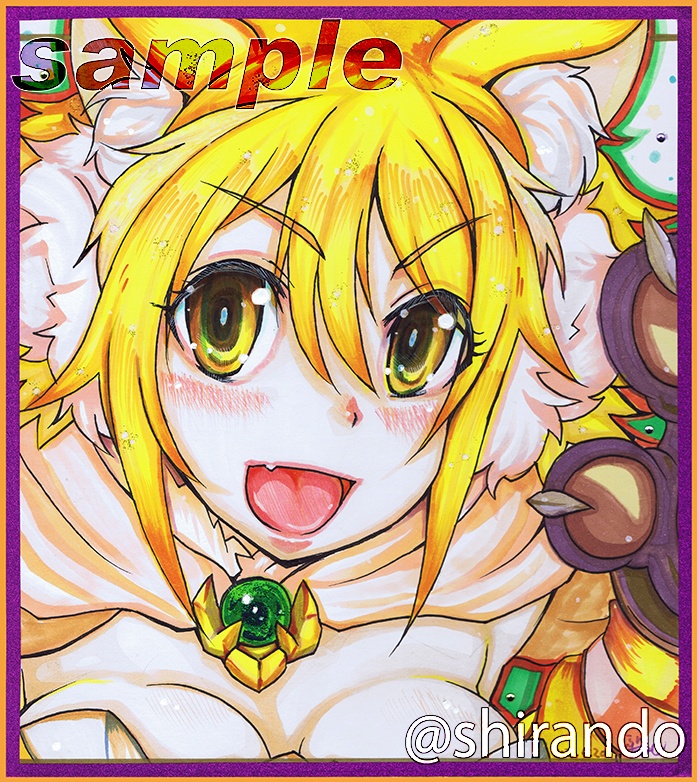 色紙　プリンセスコネクト　ヒヨリ（プリンセス）