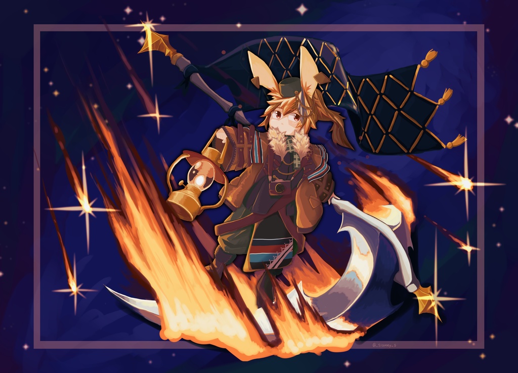 そらうさぎ II -タペストリー