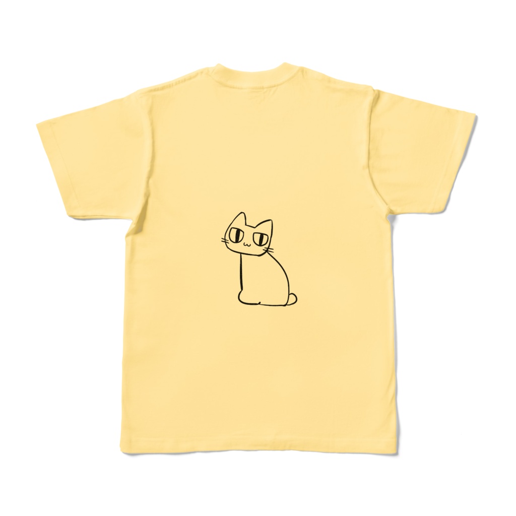 曲線美Tシャツ(ライトイエロー)