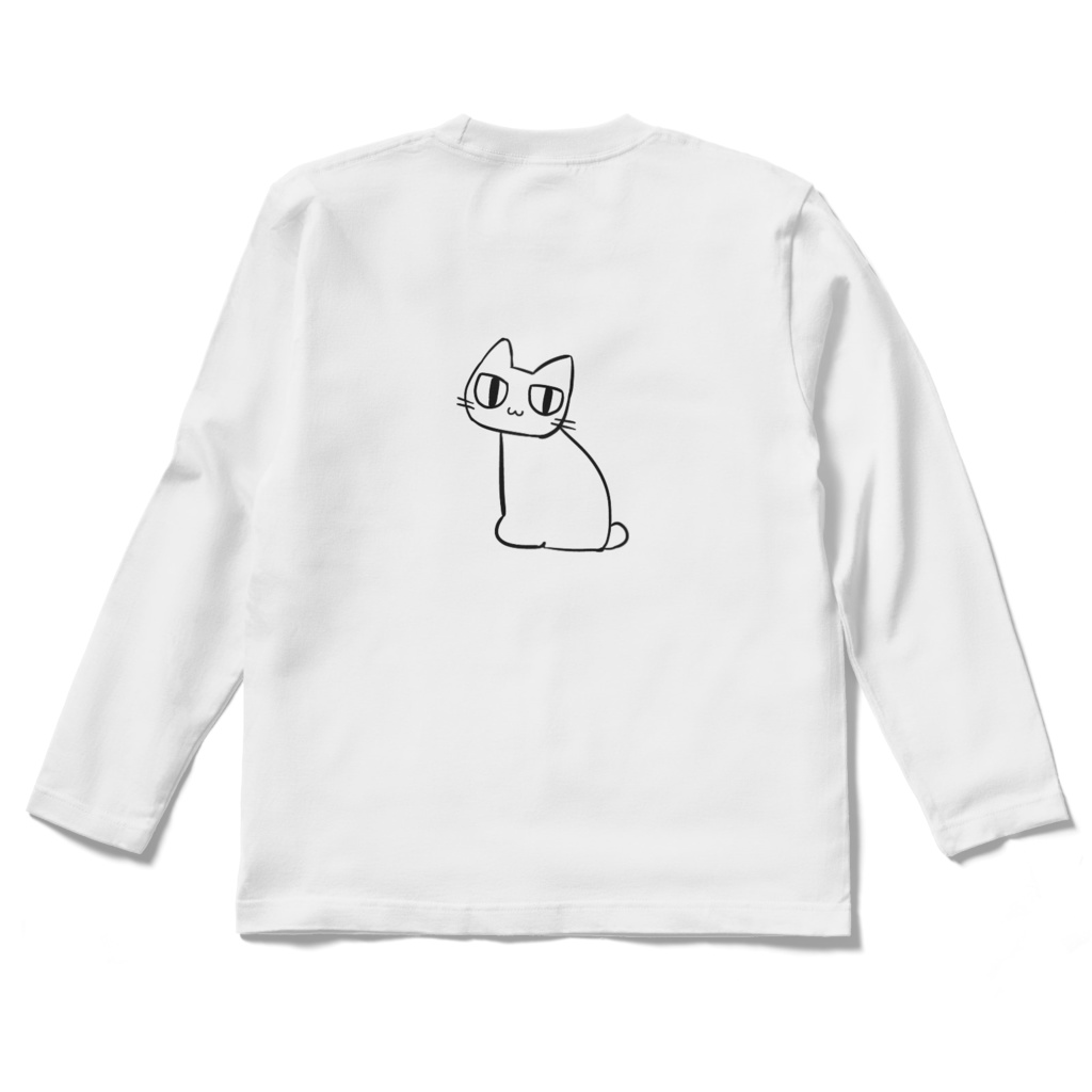 曲線美ロングTシャツ(白)