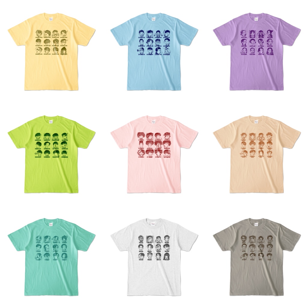 🦐カラーTシャツ