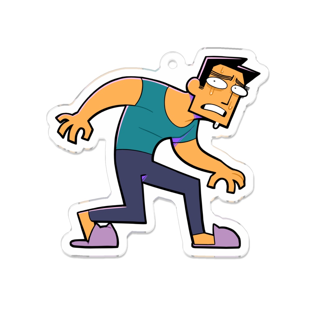 男 アクリルキーホルダー