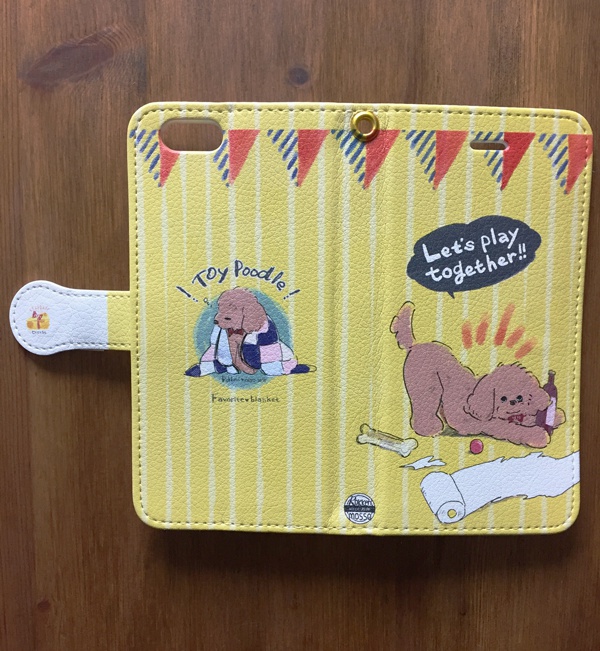 トイプードル(いたずら) iPhone6/6s手帳型スマホケース