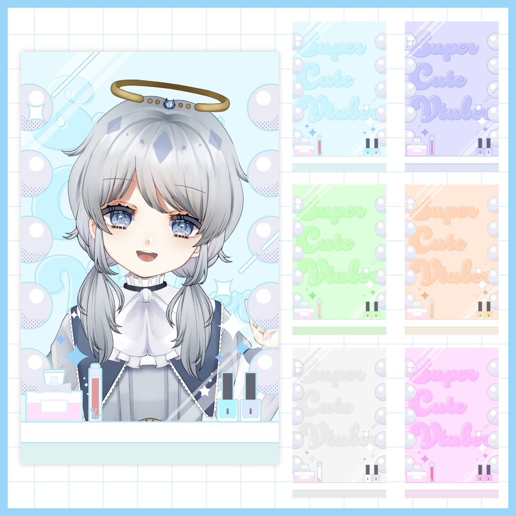 【フリー素材】キラキラかわいいVtuber