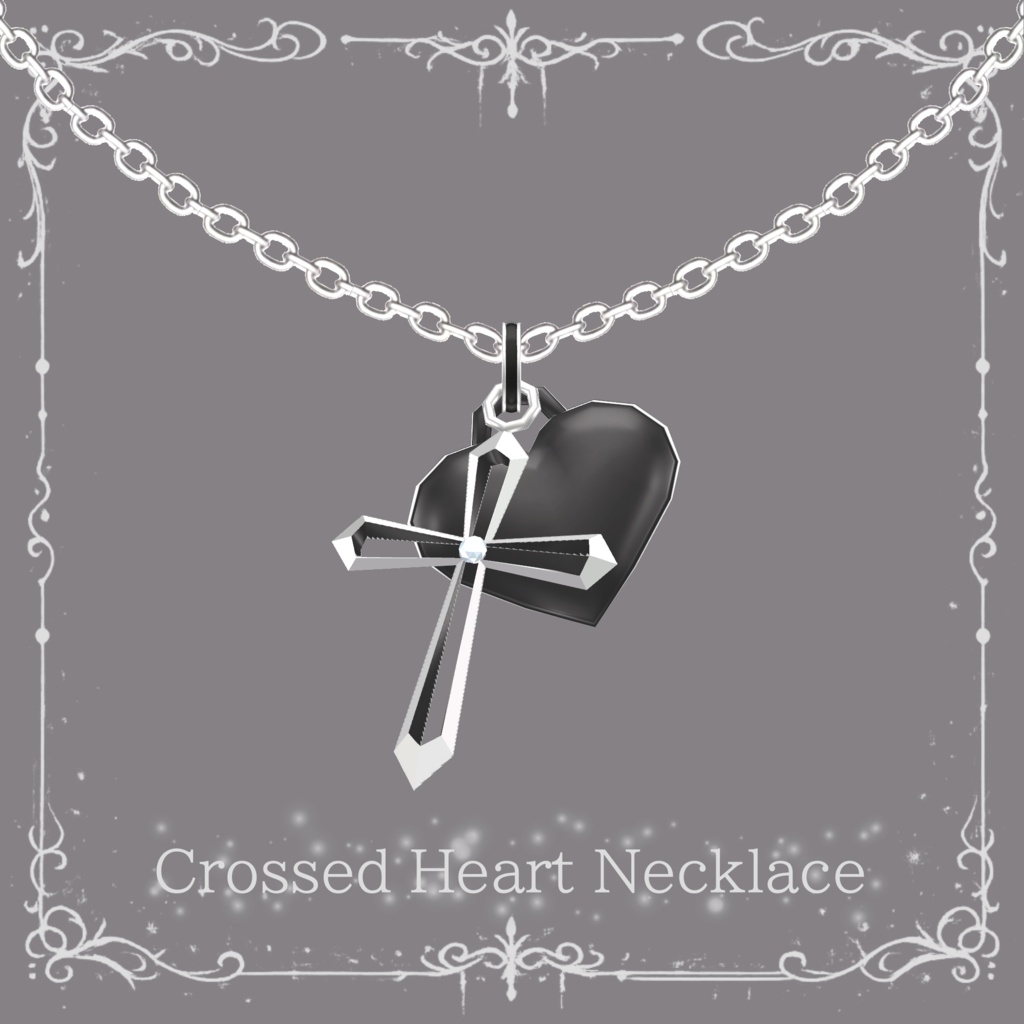 Crossed Heart Necklace / クロストハートネックレス