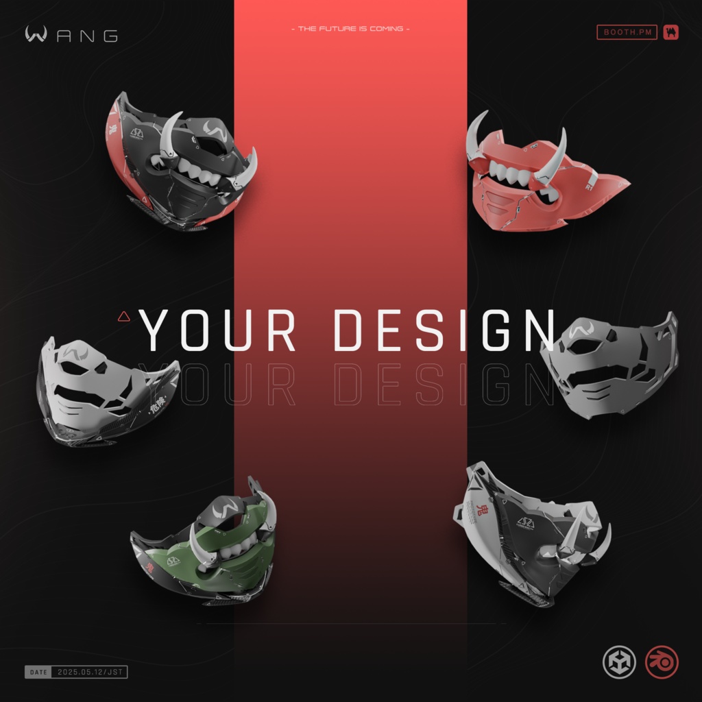 トサカンマスク - TOSAKAN Mask|Cyberpunk Style 【WANG】