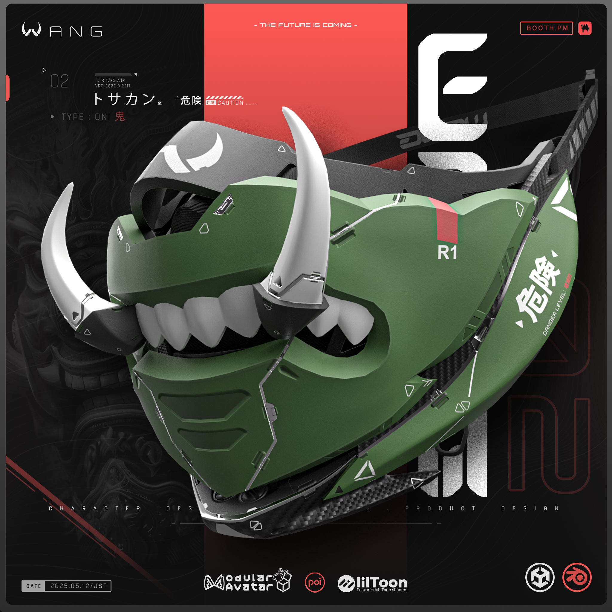 トサカンマスク - TOSAKAN Mask｜Cyberpunk Style 【WANG】