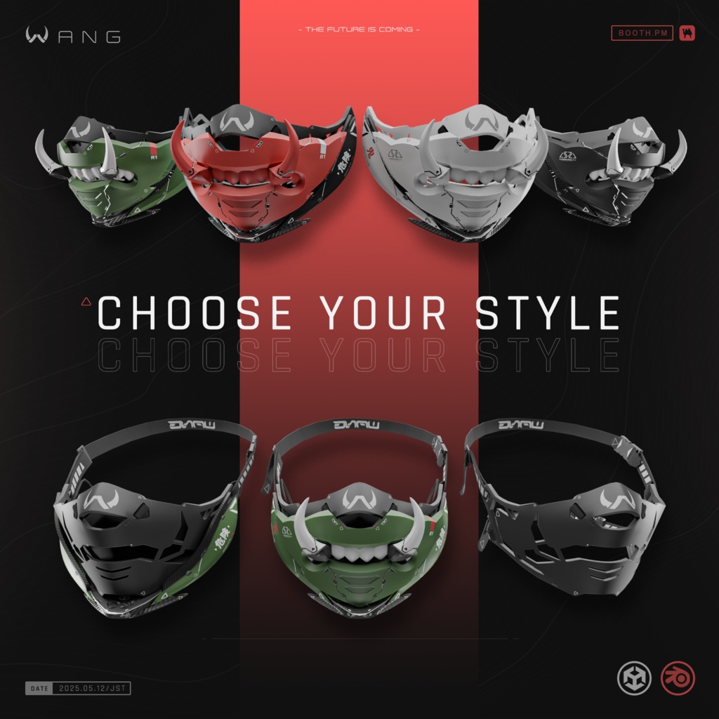 トサカンマスク - TOSAKAN Mask|Cyberpunk Style 【WANG】