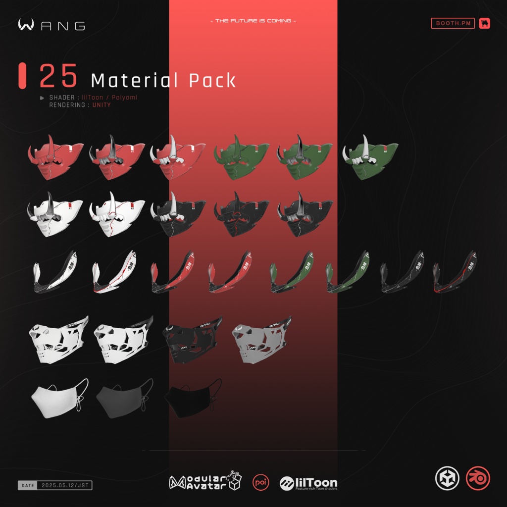 トサカンマスク - TOSAKAN Mask|Cyberpunk Style 【WANG】