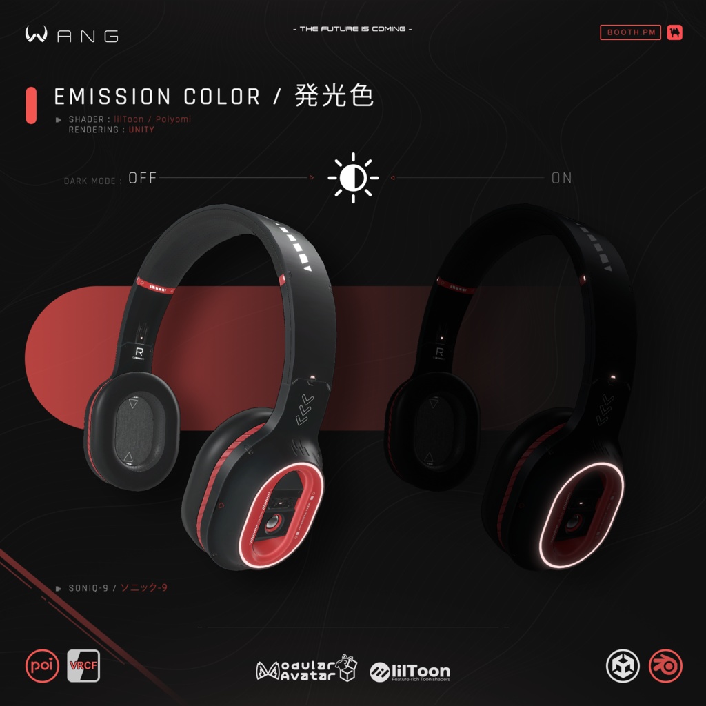 SONIQ-9 | ヘッドホン - Headphone【WANG】