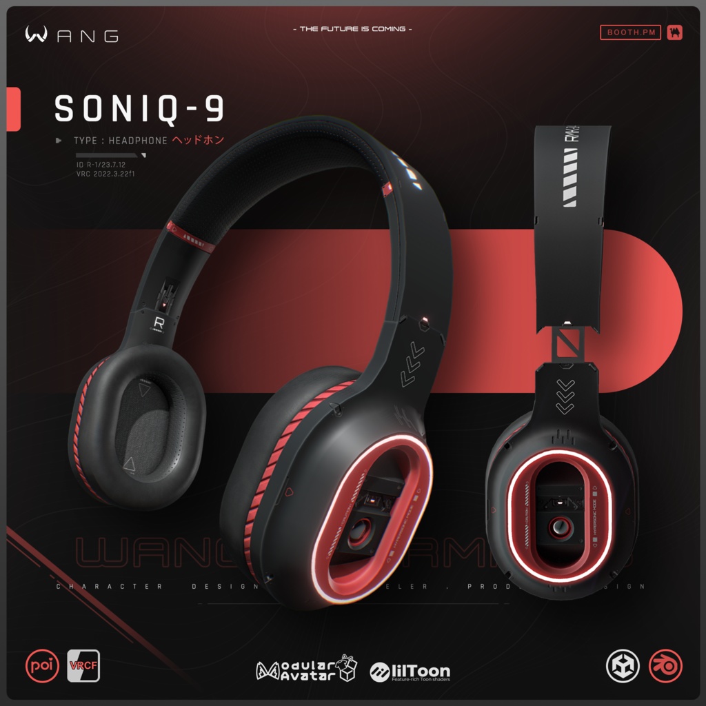 SONIQ-9 | ヘッドホン - Headphone【WANG】