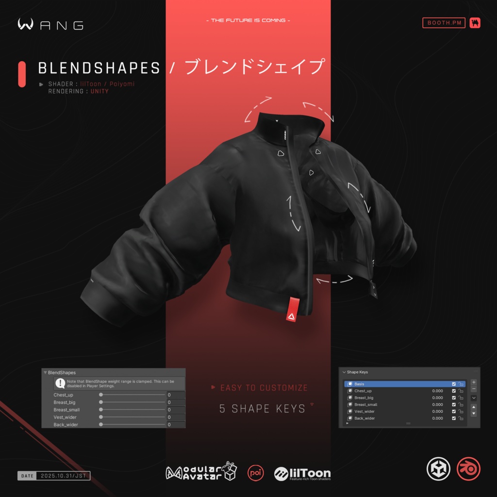 トランスクリア|Transparent Jacket 【WANG】