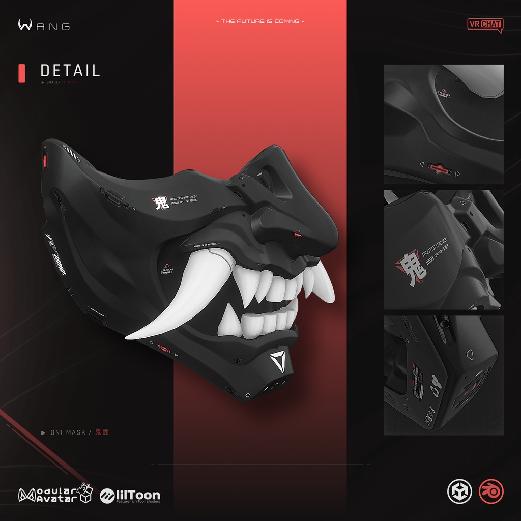 【SALE~!!🔥】 ONI MASK・鬼面|カーボンマスク ・ サイバーパンク – Tactical Cyberpunk