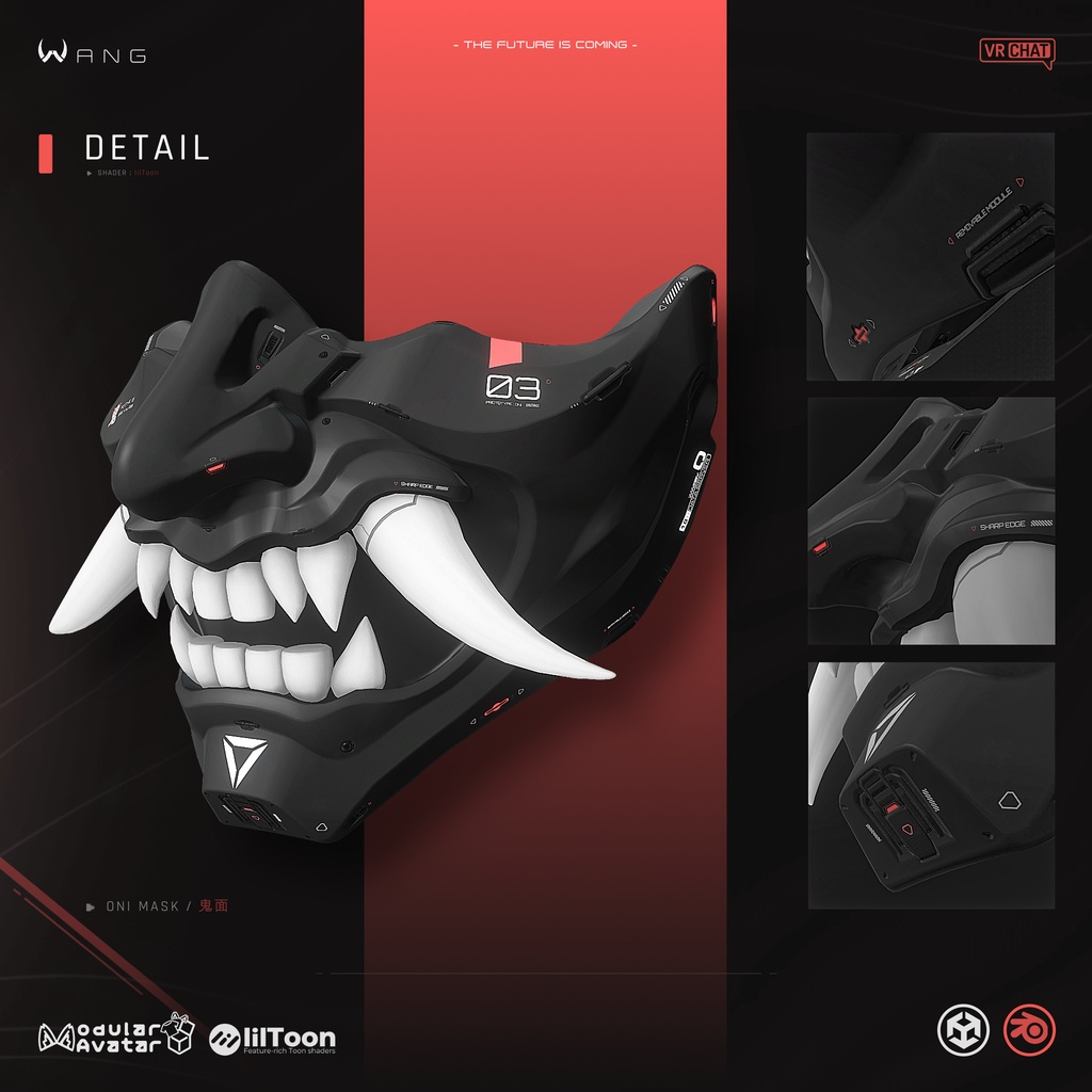 【SALE~!!🔥】 ONI MASK・鬼面|カーボンマスク ・ サイバーパンク – Tactical Cyberpunk
