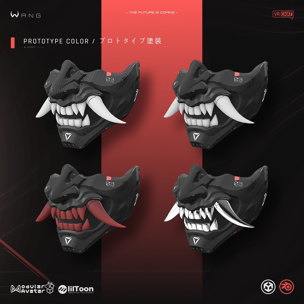 【SALE~!!🔥】 ONI MASK・鬼面|カーボンマスク ・ サイバーパンク – Tactical Cyberpunk
