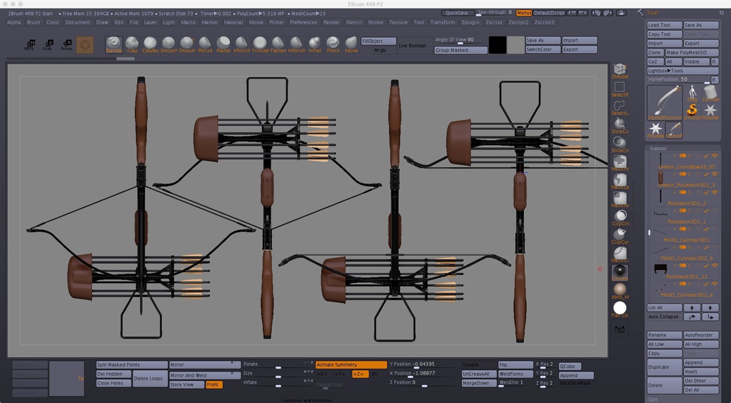 CrossBow Zbrush(ZTLデータ)