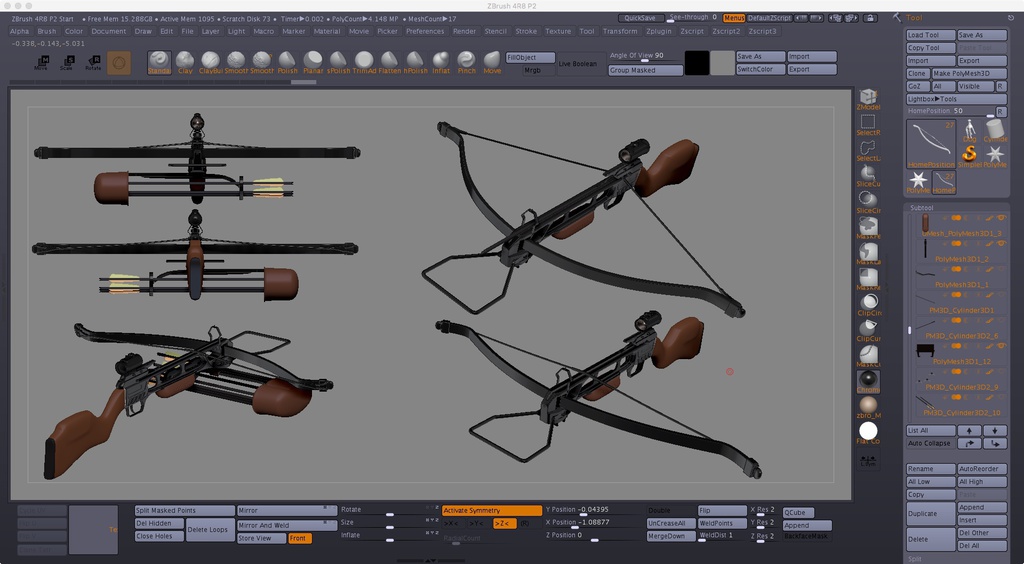 CrossBow Zbrush(ZTLデータ)