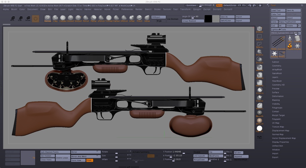 CrossBow Zbrush(ZTLデータ)