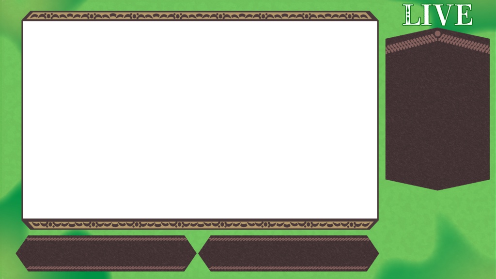 【ゼルダの伝説 知恵のかりもの】3種のオーバーレイ&サムネ用素材