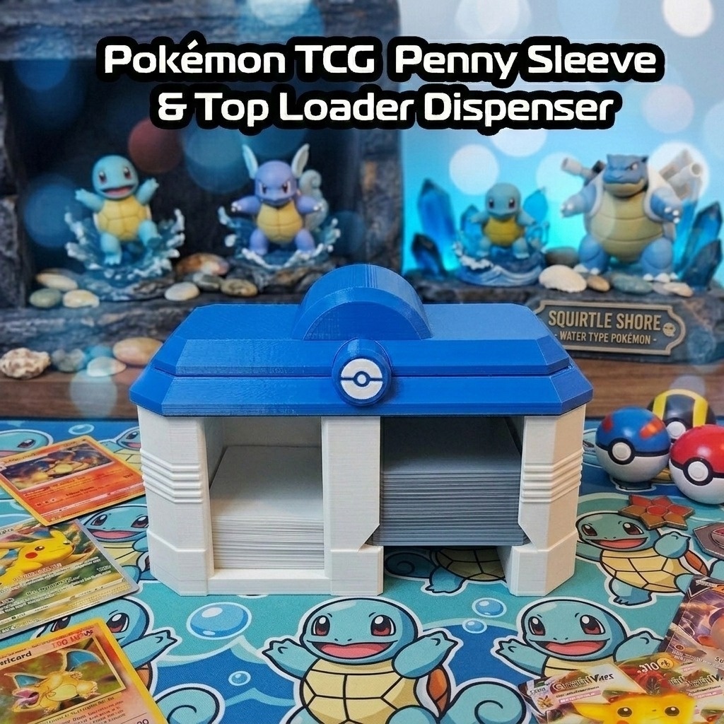 ポケモンカードゲーム対応 ペニースリーブ&トップローダー収納ディスペンサー マグネット式 トレカ保護ケース カード収納・整理 - Pokémon