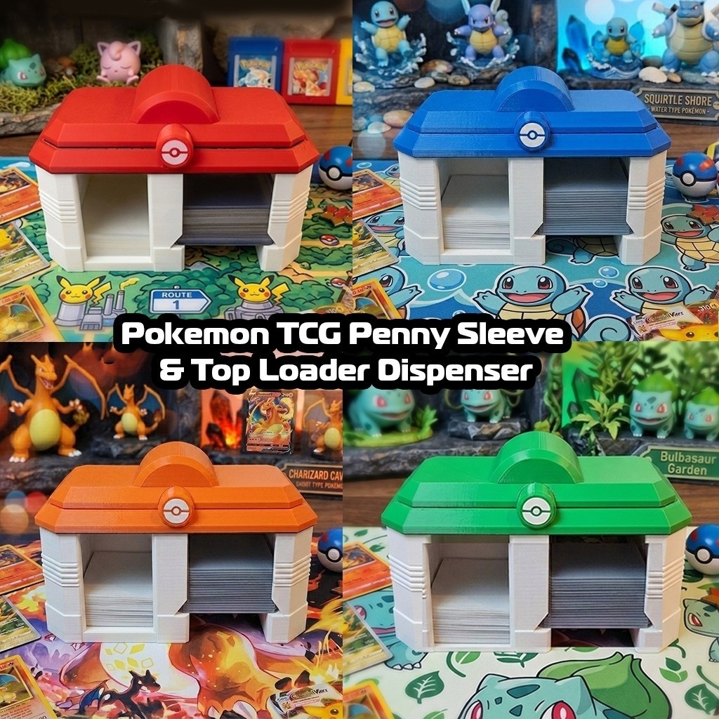 ポケモンカードゲーム対応 ペニースリーブ＆トップローダー収納ディスペンサー マグネット式 トレカ保護ケース カード収納・整理 - Pokémon