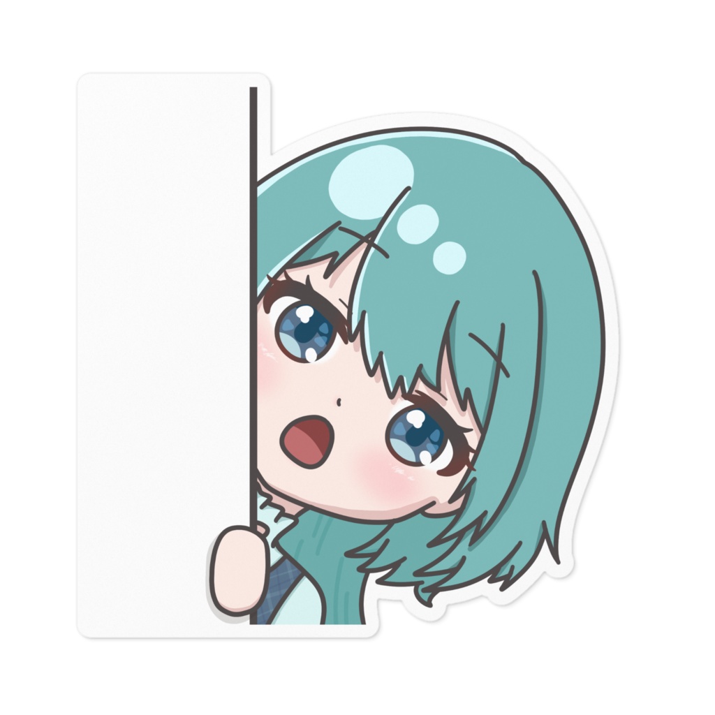 ひょっこりくらげステッカー