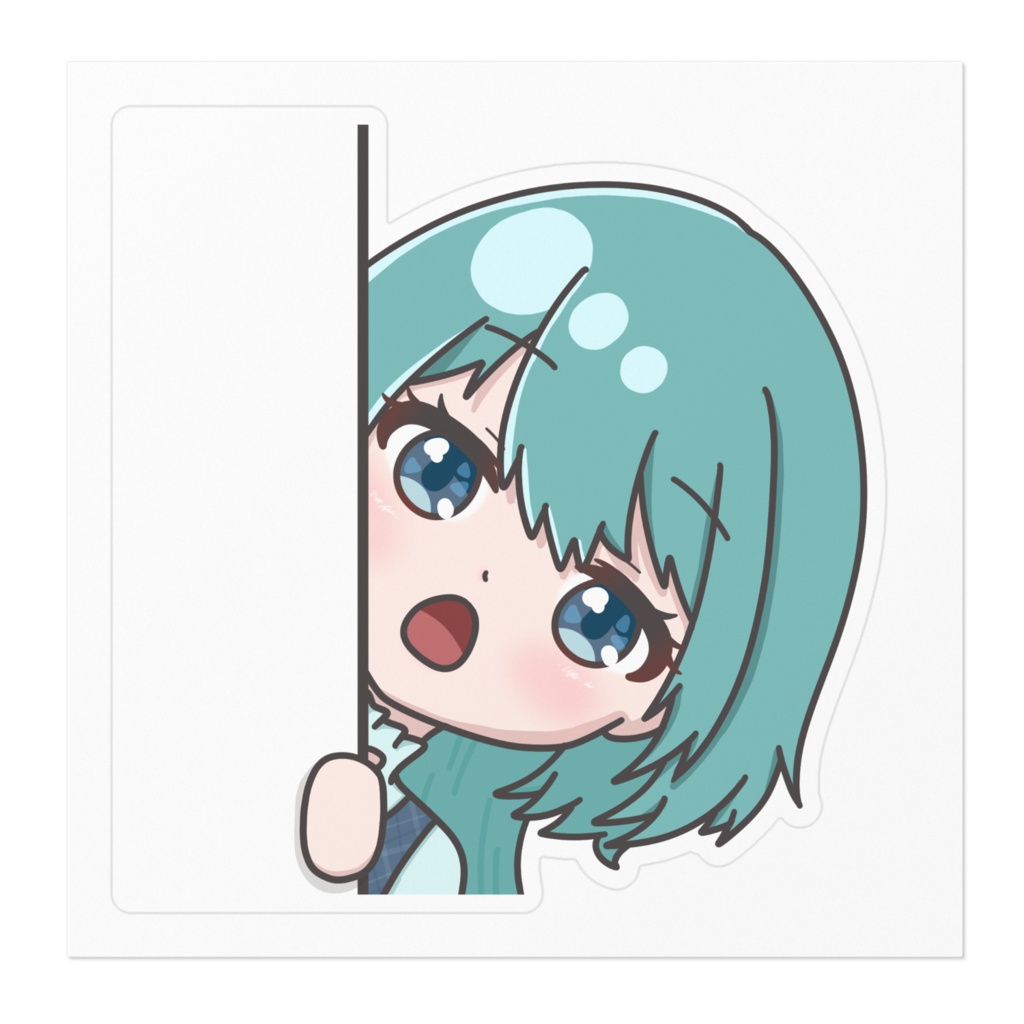 ひょっこりくらげステッカー