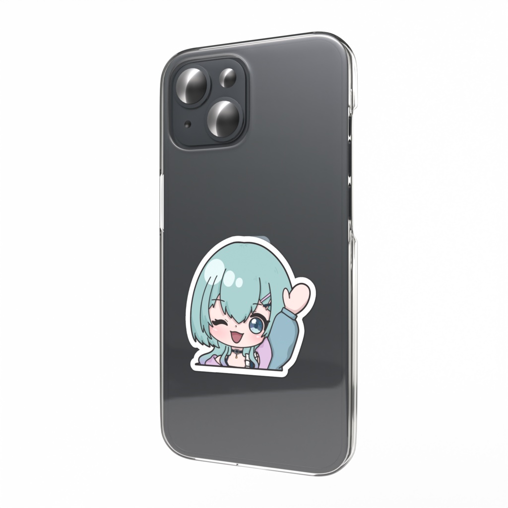 ウインクくらげスマホステッカー