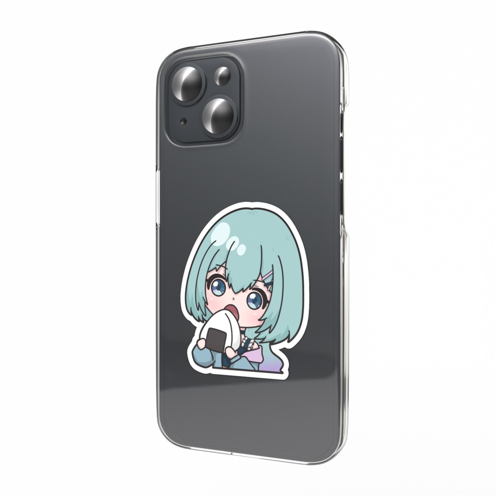 もぐもぐくらげスマホステッカー