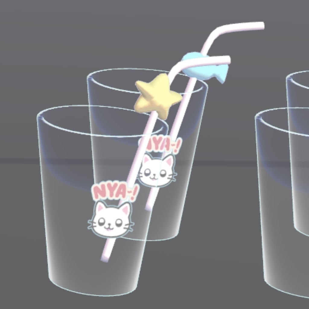 【VRchatワールドギミック】にゃんこドリンクバー