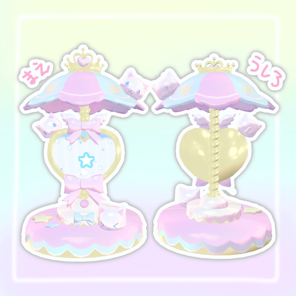 【VRchatワールドギミック】写真が切り替えられる!にゃんフォトスタンド