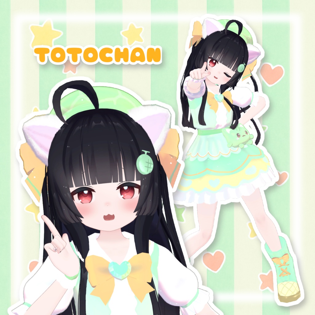 【ととちゃん&ちとちゃん対応】メロンセーラー(∩>ω<∩).*・゚melon sailor