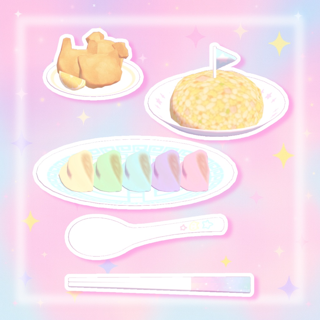 かわいいラーメンセット🍜⋆*🥟*⟡.·