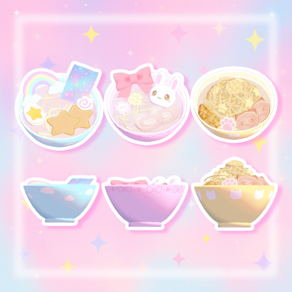 かわいいラーメンセット🍜⋆*🥟*⟡.·