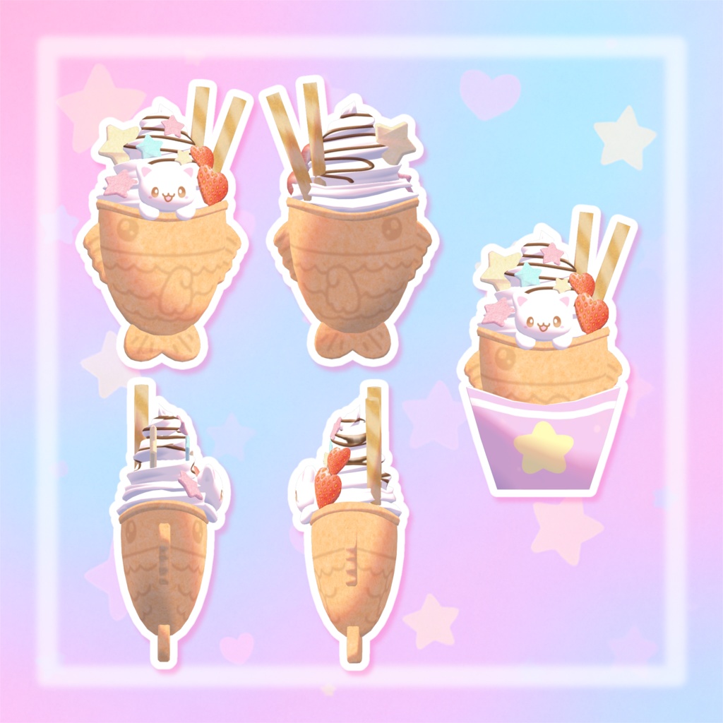 無料!♡たい焼きアイス(ˊo̴̶̷̤ ̫ o̴̶̷̤ˋ)♡