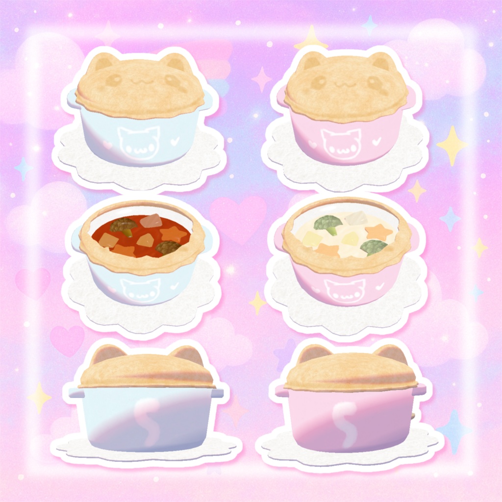 【ワールドギミック】食べられる♡ほかほかパイシチュー𐔌՞⁔•͈ ·̫ •͈⁔՞𐦯❄︎.*