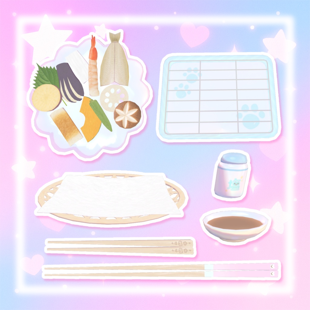 【ワールドギミック】揚げて食べられる⭐︎天ぷら揚げ揚げセット(⸝⸝ɞ̴̶̷ ·̫ ‹⸝⸝ᐡ)~☆