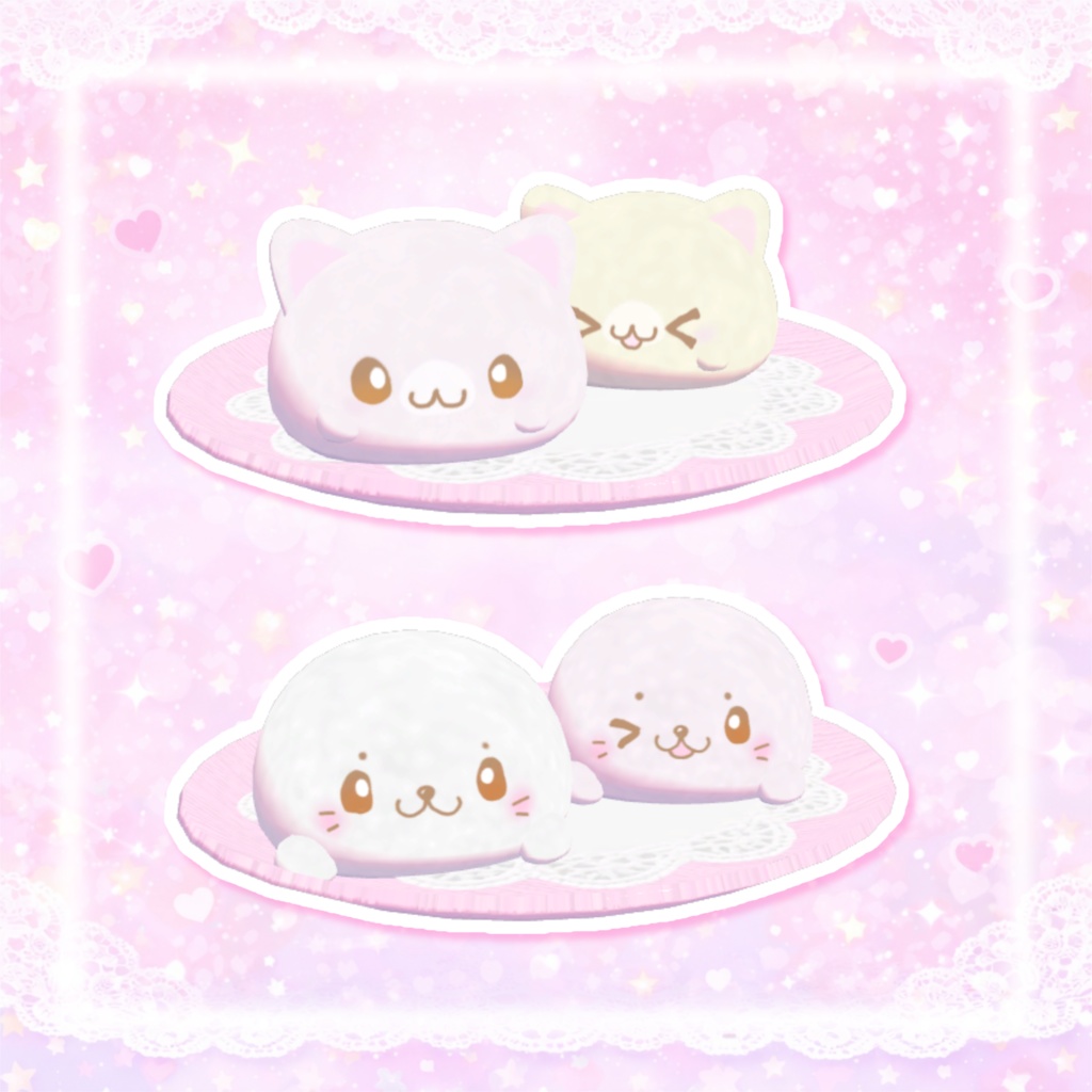 発売記念セール!【ワールドギミック】食べられる♡かわいいい大福(っ՞• ̫ •՞)っ♡