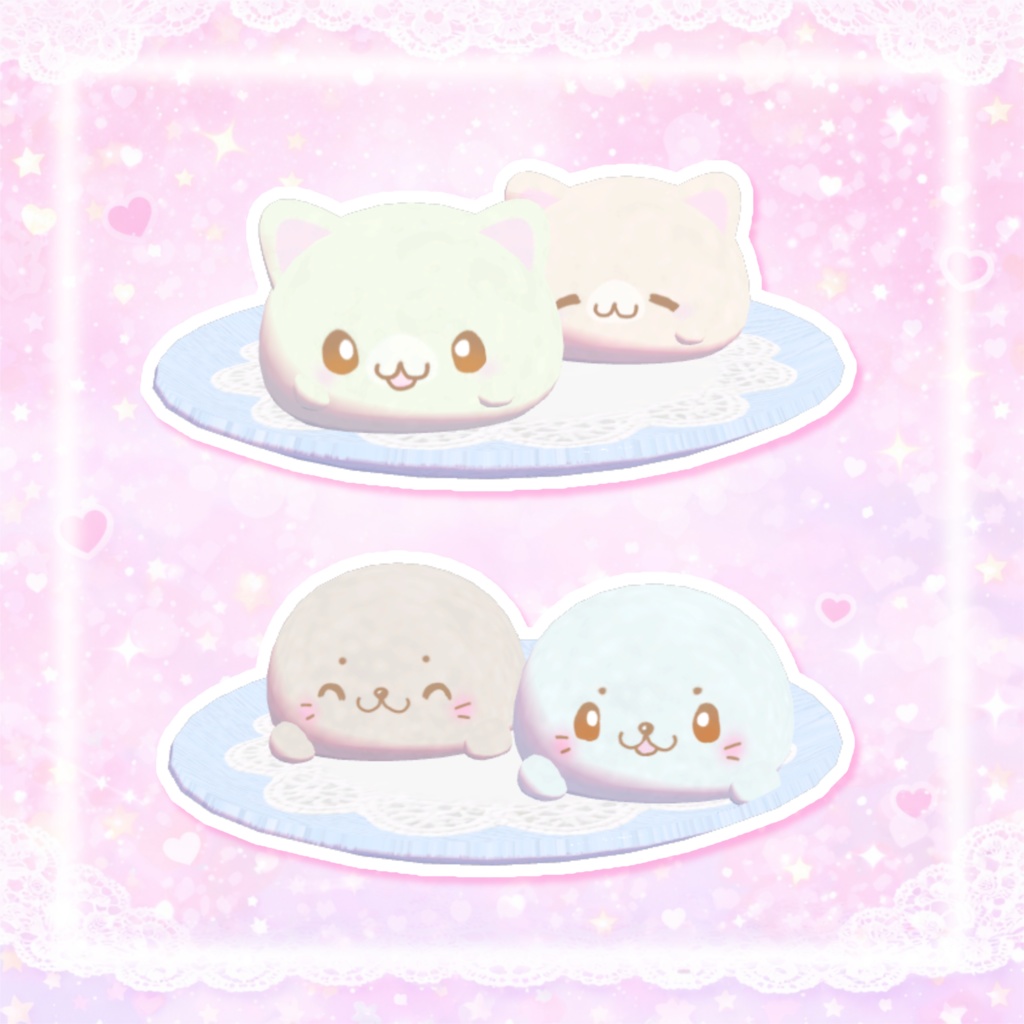発売記念セール!【ワールドギミック】食べられる♡かわいいい大福(っ՞• ̫ •՞)っ♡