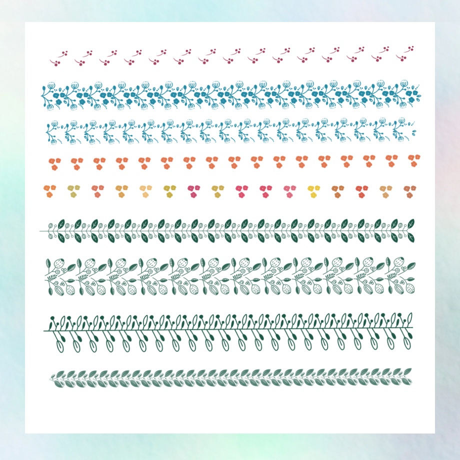 【procreate ブラシ】大容量!ボタニカルラインブラシ