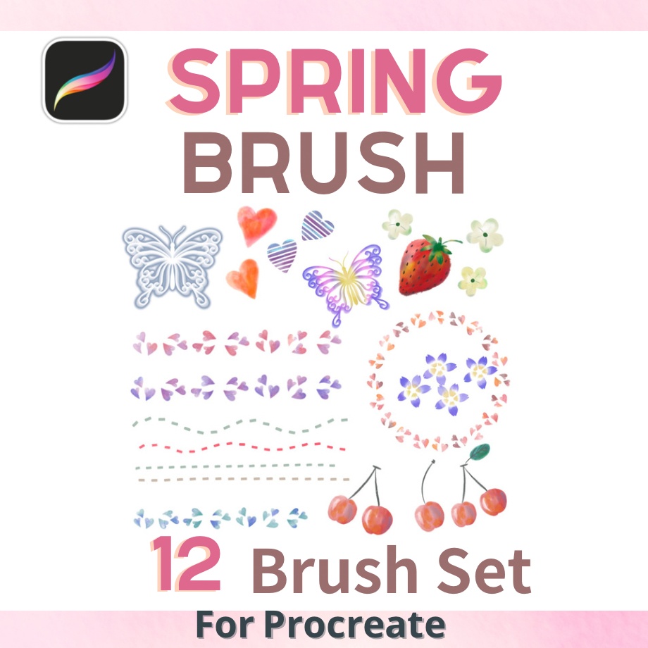 【procreateブラシ】春のブラシ12本セット