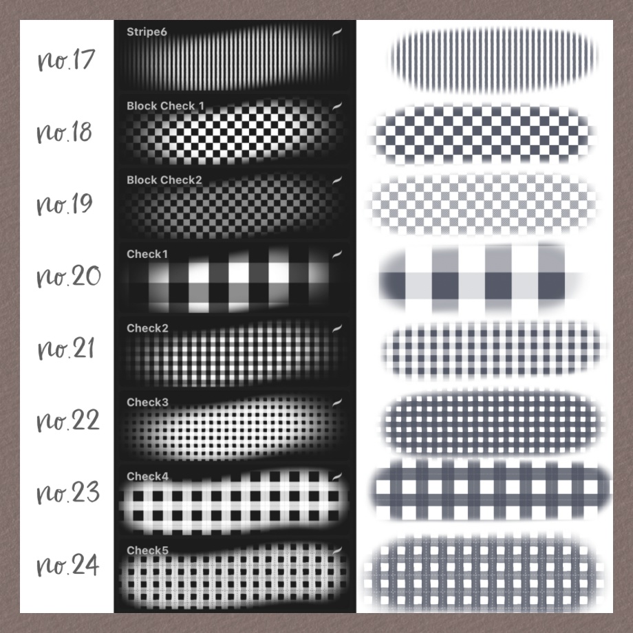 【procreateブラシ】パターンブラシ26本セット